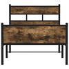 vidaXL Bedframe zonder matras hout gerookt eikenkleurig 90x200 cm