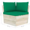 vidaXL 6-delige Loungeset met kussens pallet vurenhout