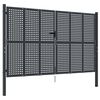 vidaXL Tuinpoort Antraciet 300x175 cm Staal