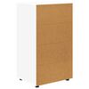 vidaXL Opslagkasten 2 pcs Wit 60 x 48 x 105 cm Bewerkt hout