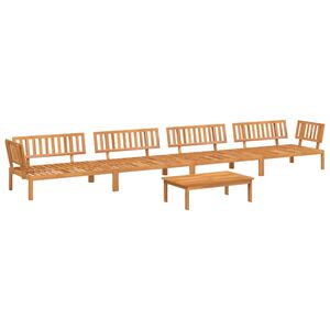 vidaXL 5-delige Loungeset pallet massief acaciahout