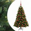 vidaXL Kunstkerstboom met kerstbal 120 cm 150 LED's Warmwit