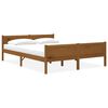 vidaXL Bedframe massief grenenhout honingbruin 140x200 cm