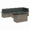 vidaXL Tuin Sofa Set 9 st Grijs poly rattan