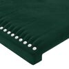 vidaXL Bedframe zonder matras 200x200 cm fluweel donkergroen
