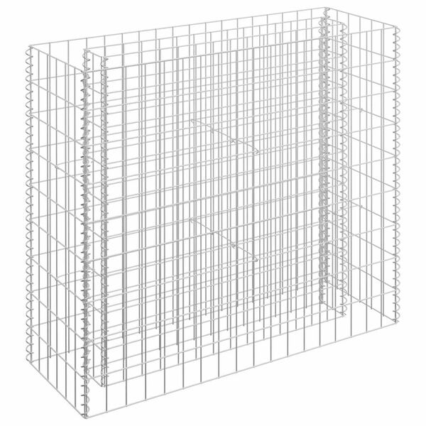 vidaXL Gabion plantenbak verhoogd 90x30x90 cm gegalvaniseerd staal