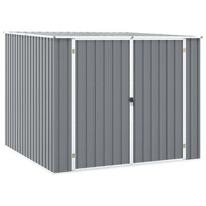 vidaXL Tuinschuur 195x198x159 cm gegalvaniseerd staal grijs