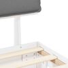 vidaXL Bedframe met Gevoerd Hoofdgedeelte Lichtgrijs 120 x 190 cm