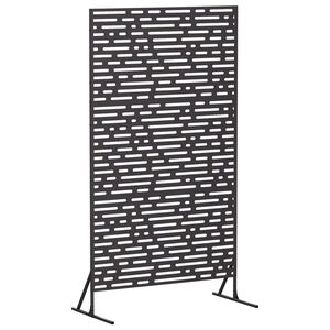 vidaXL Privacyscherm 100 x 50 x 180 cm Staal Zwart
