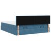 vidaXL Ottoman bed met matrassen en LED's 160x200cm fluweel