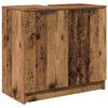 vidaXL Badkamerkastenset met plank 3 pcs Oud Hout Bewerkt hout