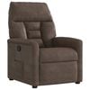 vidaXL Fauteuil verstelbaar microvezelstof bruin