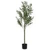 vidaXL Kunstolijfboom 450 blaadjes 120 cm groen