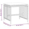 vidaXL Tuinkrukken 4 st met kussens 41x41x36 cm poly rattan beige