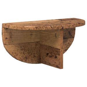 vidaXL Wandplank Muurmontage Oudhout 38 x 19 x 19 cm Bewerkt hout