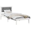 vidaXL Bedframe Lichtgrijs 90 x 190 cm Massief grenenhout