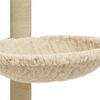 vidaXL Kattenmeubel met sisal krabpaal 74 cm crèmekleurig