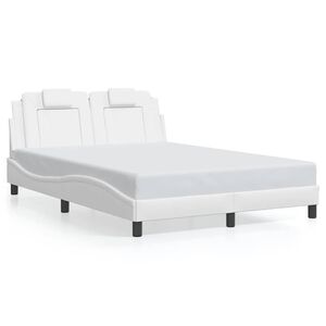 vidaXL Bedframe "Viana" zonder matras kunstleer wit 120x200 cm