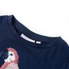 Kindershirt 128 marineblauw