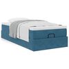 vidaXL Ottoman bed met matras 80x200cm fluweel donkerblauw