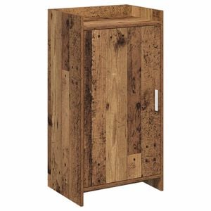 vidaXL Schoenenkast met opslag Oud hout 48 x 36 x 92 cm Bewerkt hout