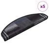 vidaXL Trapmatten zelfklevend 5 st 65x21x4 cm zwart en grijs