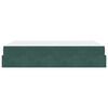 vidaXL Bedframe met matras met matras 2 pcs Groen Fluweel