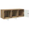 vidaXL Wandkast Artisan Eiken 102 x 37 x 35 cm Bewerkt hout