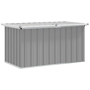 vidaXL Tuinbox 129x67x65 cm grijs