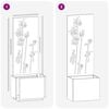 vidaXL Tuin Privacy Screen Bloemen Roestig 50 x 150 cm Cortenstaal