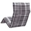 vidaXL Opvouwbare ligstoel Grijs Geruit Patroon 175x54x8,5 cm Oxford Stof
