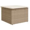 vidaXL 8-delige Loungeset met kussens poly rattan acacia beige