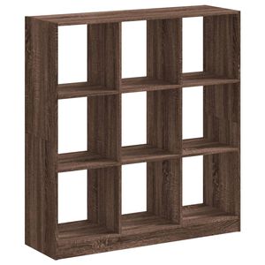 vidaXL Boekenkast 102x32x108 cm bewerkt hout bruin eikenkleurig