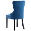 vidaXL Eetkamerstoelen 2 st fluweel blauw