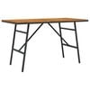 vidaXL Eettafel Bruin 110 x 55 x 61,5 cm Massief Acaciahout