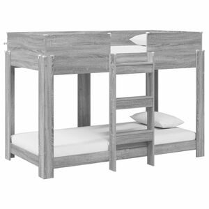 vidaXL Bunk Bed voor Kinderen Grijs Sonoma 80 x 160 cm Bewerkt hout