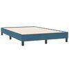 vidaXL Boxspring zonder matras fluweel donkerblauw 120x210 cm