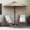 vidaXL Tuinparasol Taupe 294 x 150 x 223 cm Stof