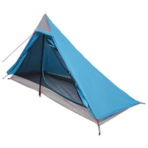 vidaXL Backpacking Tent Blauw 222 x 85 x 125 cm