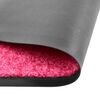 vidaXL Deurmat wasbaar 90x150 cm roze