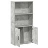 vidaXL Boekenkast 60x24x120 cm bewerkt hout betongrijs