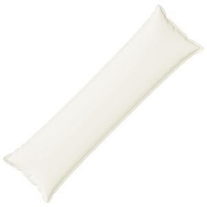 vidaXL Kussensloop HOUTEN Wit 40 x 145 cm Faux Linnen