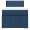 vidaXL Boxspring met matras stof blauw 100x200 cm