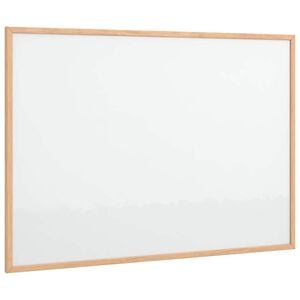 vidaXL Magnetisch whiteboard met massief grenenhouten frame 80x55 cm