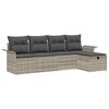 vidaXL Tuin Sofa Set 5 st Poly riet