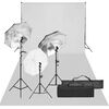 vidaXL Fotostudioset met verlichtingsset en achtergrond