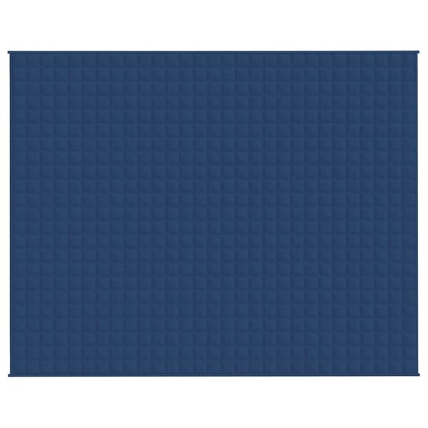 vidaXL Verzwaringsdeken 235x290 cm 11 kg stof blauw