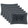 vidaXL Kussensloop 6 pcs HEERLEN Antracietkleurig 40 x 60 cm PV Fleece