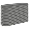 vidaXL Plantenbak 114x40x68 cm gegalvaniseerd staal grijs