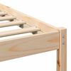 vidaXL Bedframe met hoofdeinde Bruin 140 x 200 cm Massief grenenhout